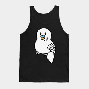 Cute White Budgie Tank Top